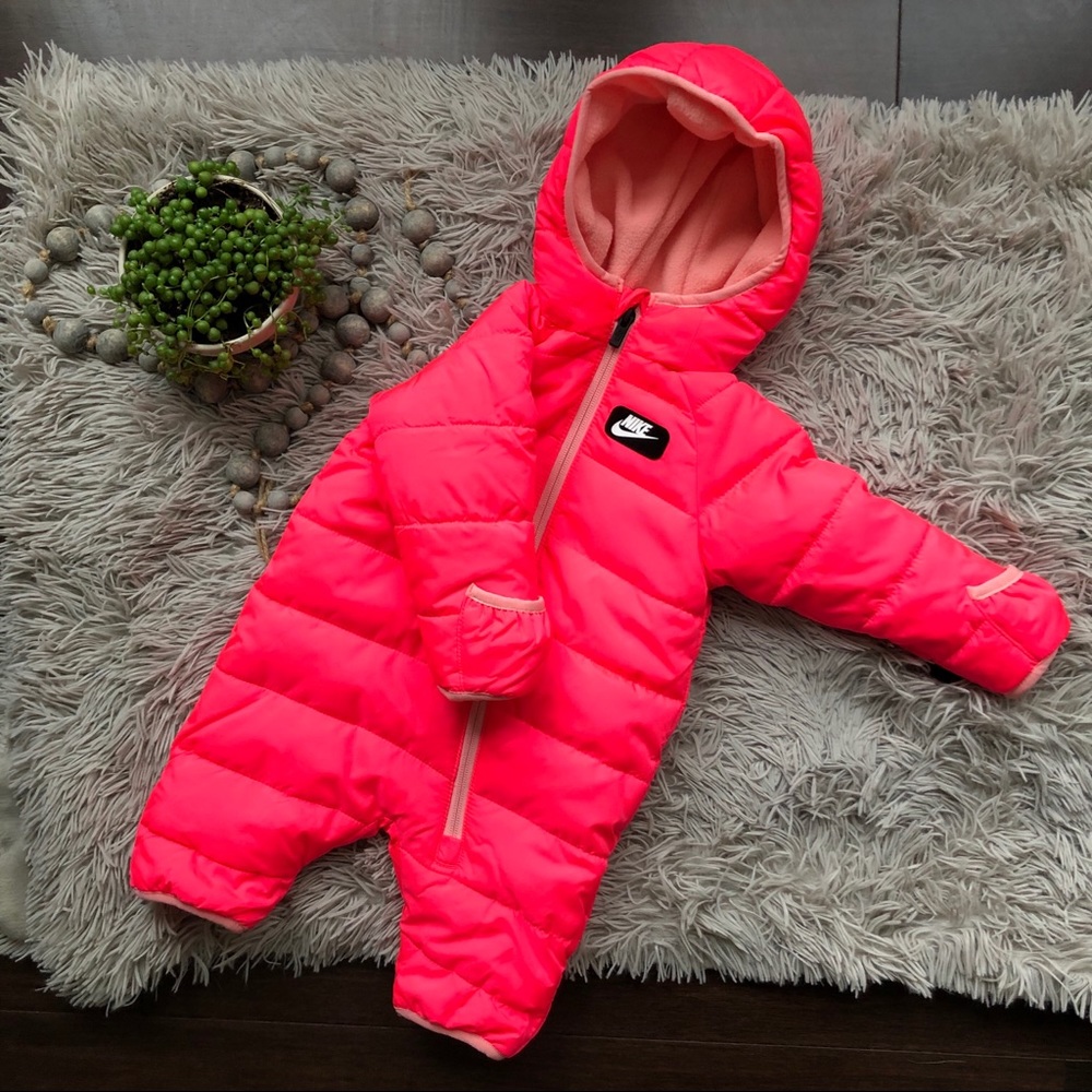 Bright Pink Nike Baby Snowsuit